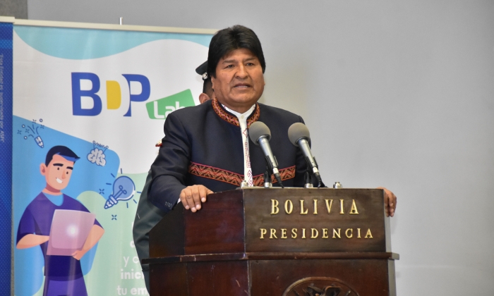 Presidente Morales anuncia programa de vivienda social con subsidio de 30%