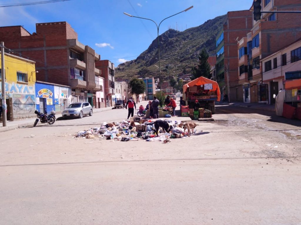 basura en la calle