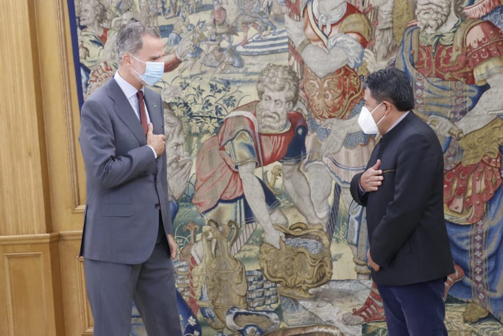 Vicepresidente Choquehuanca cumple visita oficial a España