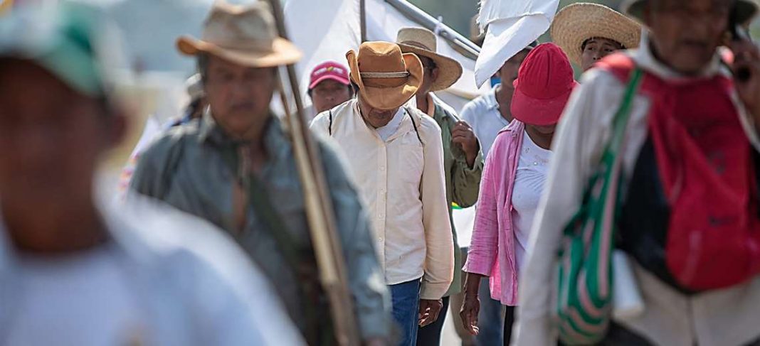 Indígenas marchistas advierten al Gobierno que no permitirán el acceso a su territorio