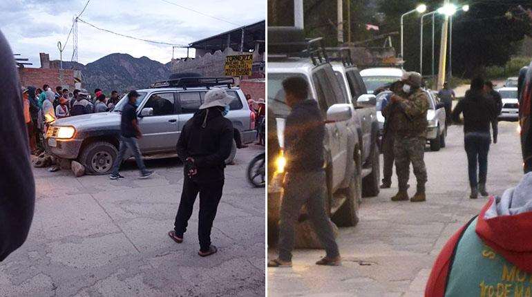 Comunarios retienen a militares y funcionarios de la Aduana en Cochabamba por comisar vehículos “chutos”