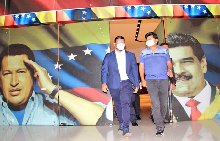 Evo participa de actos políticos del partido PSUV en Venezuela