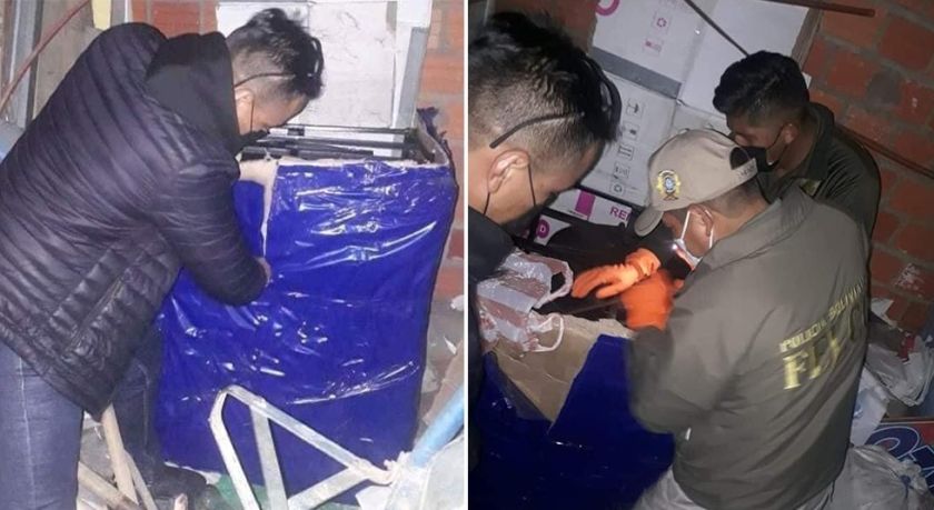 Hallan el cuerpo de Valeria en una caja en la ciudad de La Paz