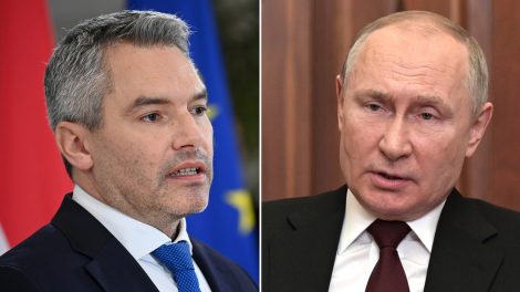 Canciller de Austria se reúne con Putin en Rusia a puerta cerrada