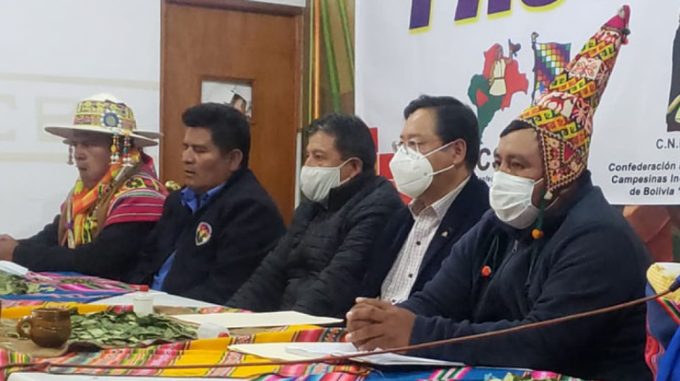 Arce y Choquehuanca reconocen división en el MAS