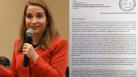 María Angélica Ruiz renuncia al cargo de vocal del TSE y afirma que se va con “el deber cumplido”