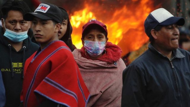 Segunda víctima en protestas en Ecuador