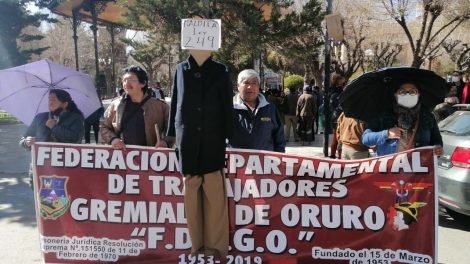 Movilizados en contra del Proyecto de Ley 249