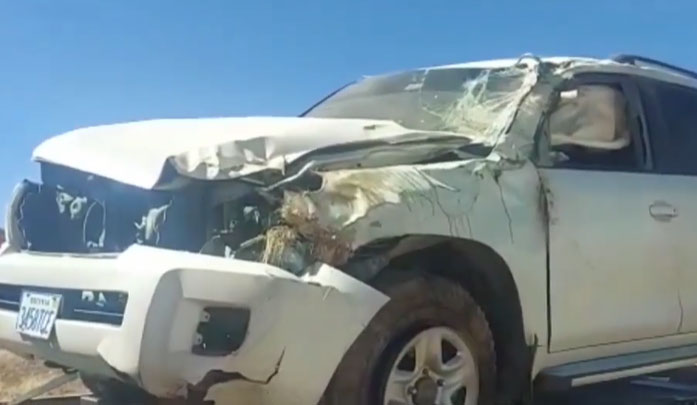 Por fallas mecánicas Alcalde Wilcarani sufre accidente de tránsito en carretera Oruro - La Paz