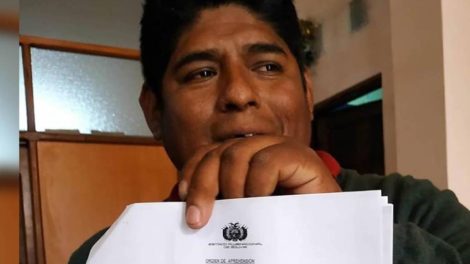 Apaza denuncia tratos inhumanos en su aprehensión