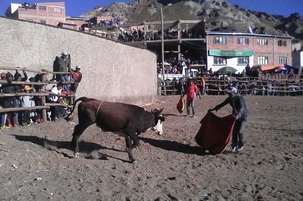 Un muerto por corrida de toros en Yamparáez