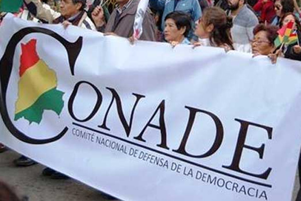 Conade llama a organismos internacionales a evaluar situación en Bolivia
