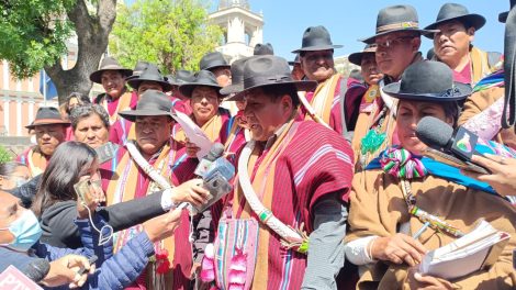 Organizaciones sociales respaldan a Arce y Choquehuanca