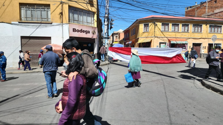 Potosí cumple con el primer día del paro de 48 horas. Foto: Juan Orellana