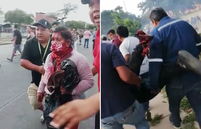 Comerciantes heridos en Santa Cruz