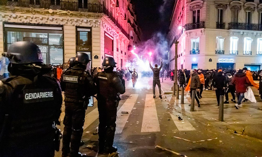 Al menos 227 personas son arrestadas en Francia debido a incidentes, luego de la final del Mundial