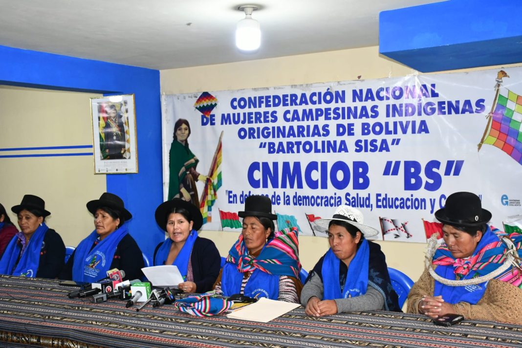 Mujeres Bartolinas anuncian medidas