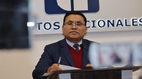 El presidente del Servicio de Impuestos Nacionales (SIN), Mario Cazón / APG