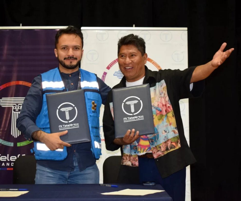 Mamani Mamani en Mi Teleférico