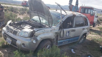 Accidente en la ruta Huari-Sevaruyo