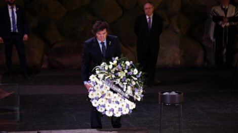 Javier Milei apoyo a Israel en el museo Yad Vashem
