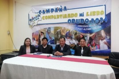 Campaña Bolivia Lee 2024 para fomentar cultura lectora en Oruro