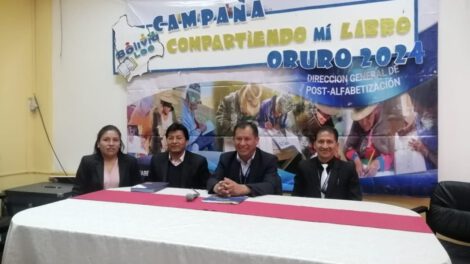 Campaña Bolivia Lee 2024 para fomentar cultura lectora en Oruro