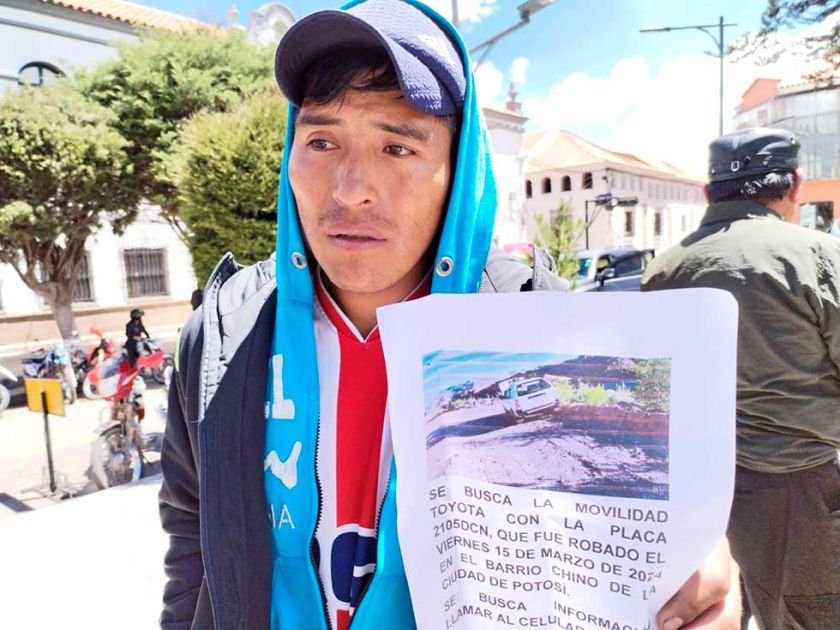 Robo de vehículo en Potosí