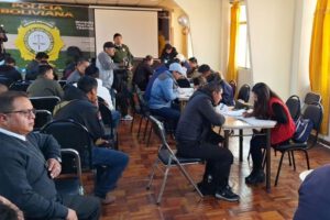 Censo Nacional de efectivos policiales en la FELCC