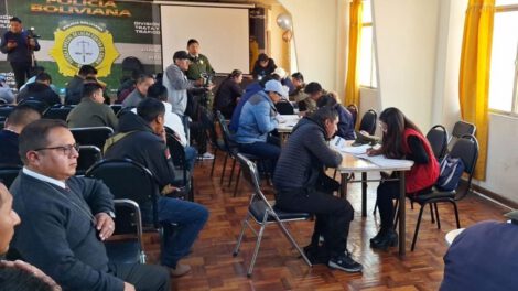 Censo Nacional de efectivos policiales en la FELCC