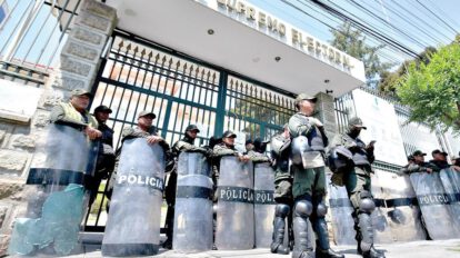 Policia se prepara para controles de seguridad durante el Censo Nacional