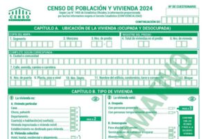 Censo Nacional 2024 - Parte de la Boleta Censal del 2024