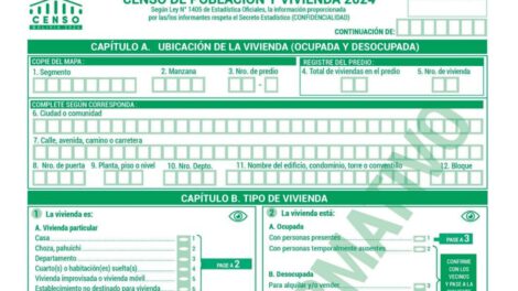 Censo Nacional 2024 - Parte de la Boleta Censal del 2024