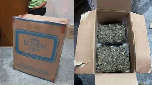 Encomienda con marihuana en Vallegrande