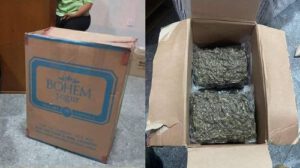 Encomienda con marihuana en Vallegrande