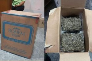 Encomienda con marihuana en Vallegrande