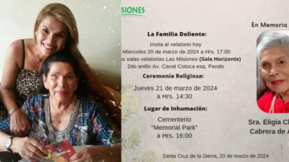 Jeanine Áñez sale de prisión para despedir a su madre