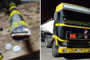 Cocaína oculta en autobús proveniente de Bolivia