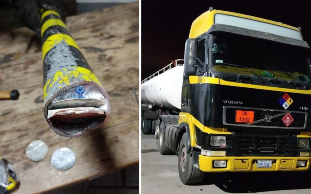 Cocaína oculta en autobús proveniente de Bolivia