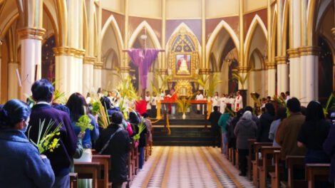 Domingo de Ramos en Oruro, celebrando la Semana Santa
