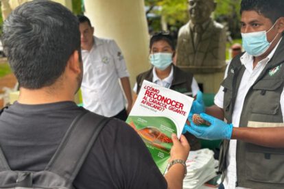 Campaña fitosanitaria sobre el caracol gigante africano en Trinidad