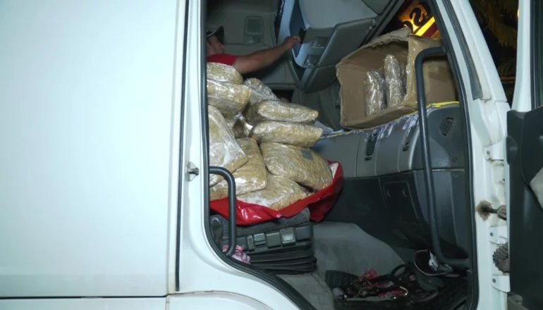 Detienen camión con marihuana en ruta hacia Santa Cruz