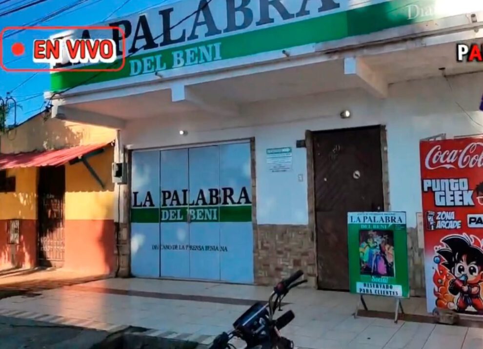 Amenazas a periódico La Palabra del Beni