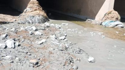 Colapso de dique de colas afecta agua potable y río Cala Cala