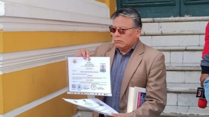 Zenón Bacarreza denuncia descalificación injustificada en proceso de impugnaciones