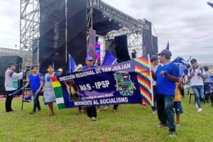Aniversario del MAS en Yapacaní