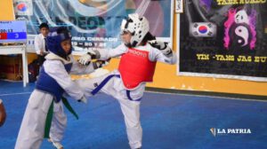 Reñidos combates durante el torneo departamental de taekwondo