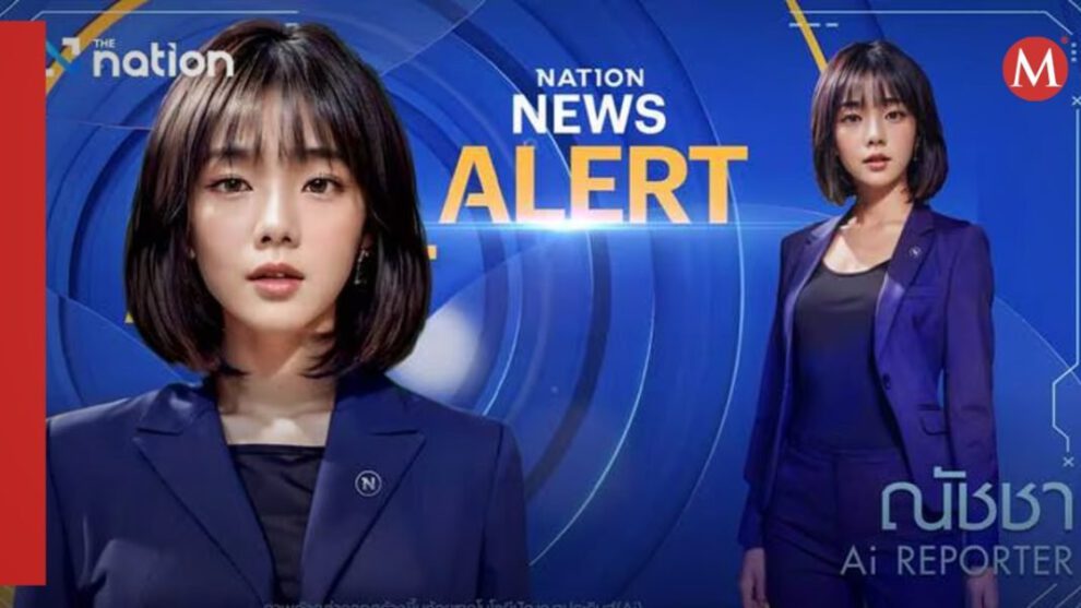 presentadora creada por inteligencia artificial en Tailandia