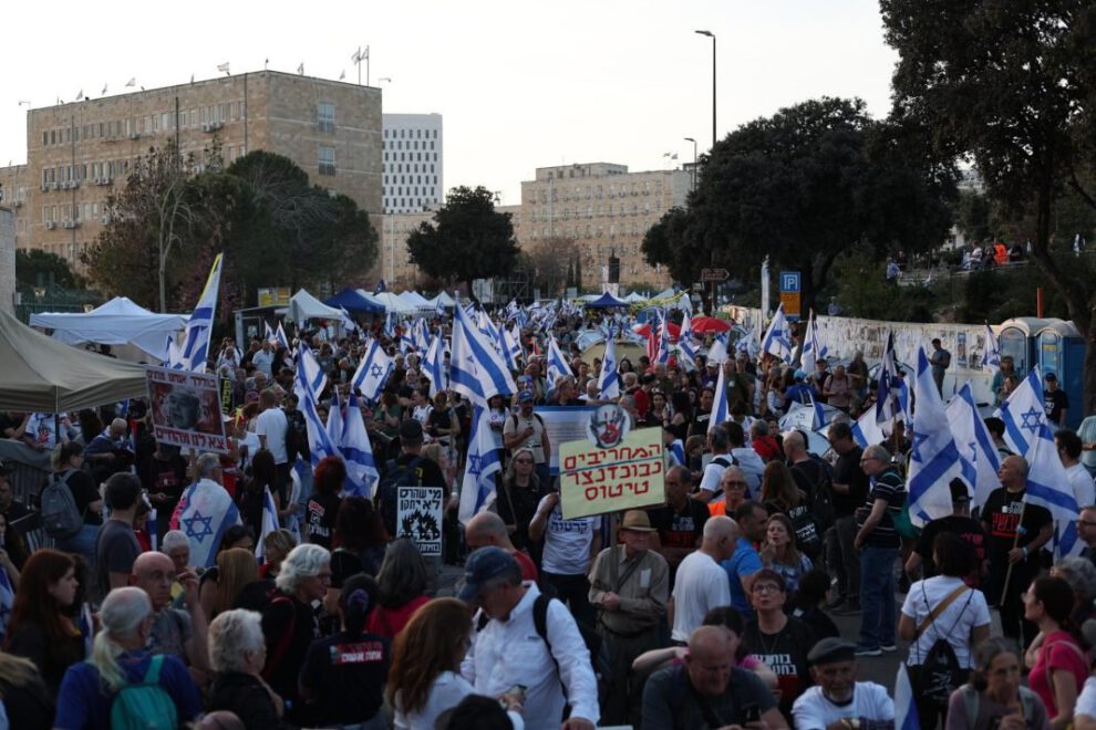 Protestas en Israel pidiendo la salida de Netanyahu