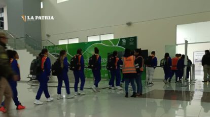 Arribo de la delegación de Venezuela a los Juegos Bolivarianos de la Juventud